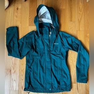 Spruce colored marmot precious rain jacket (Xs)